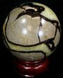 Beautiful Polished Septarian Sphere #32018-1